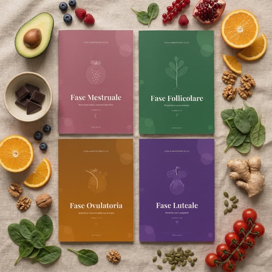 Bundle Dieta Ciclica: le 4 guide, una per ogni fase del ciclo
