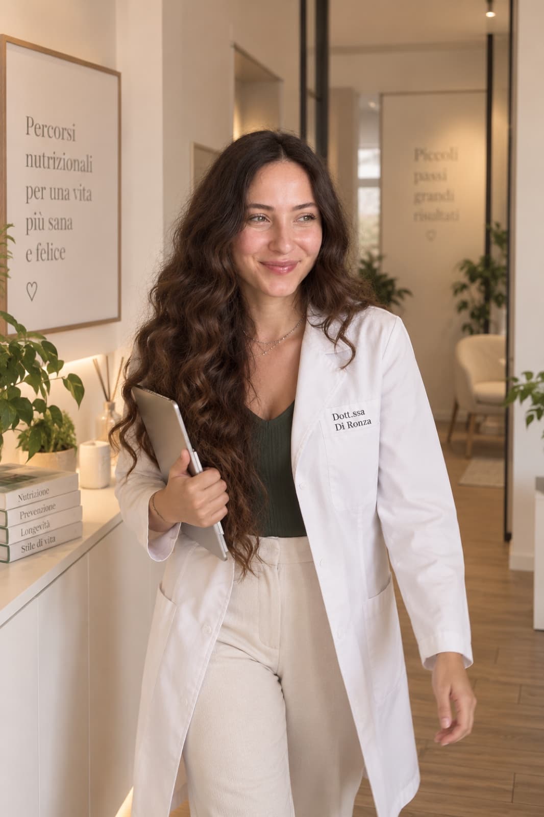 Valeria nel suo studio